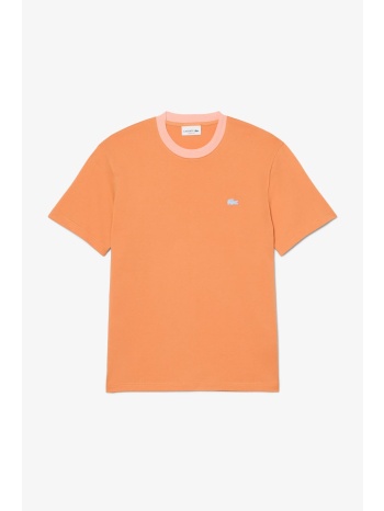 lacoste ανδρικό t-shirt με contrast λαιμόκοψη και λογότυπο σε προσφορά