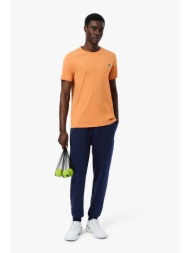 lacoste ανδρικό παντελόνι φόρμας με contrast ρίγα και λογότυπο regular fit - xh0166 μπλε σκούρο