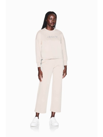 armani exchange γυναικείο παντελόνι φόρμας με monogram σε προσφορά