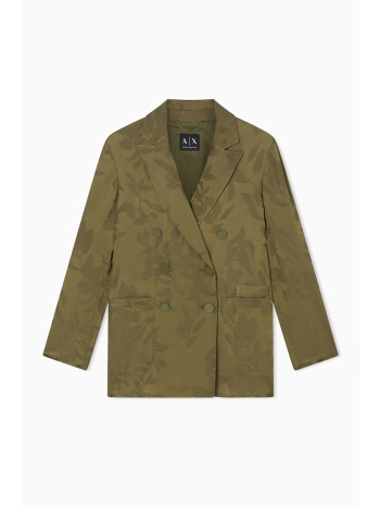armani exchange γυναικείο σακάκι με all-over print και σε προσφορά