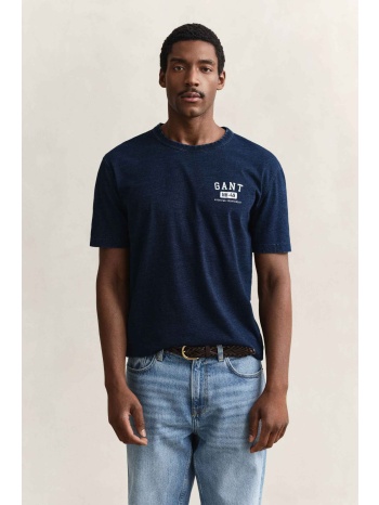 gant ανδρικό denim t-shirt με λογότυπο relaxed fit  σε προσφορά