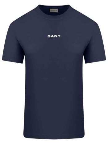 gant ανδρικό t-shirt με λογότυπο regular fit - 2003405 μπλε σε προσφορά