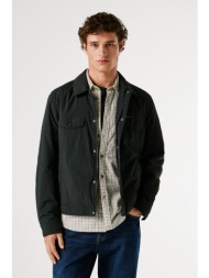 pepe jeans ανδρικό μπουφάν αδιάβροχο `santi` - pm4027205 μαύρο