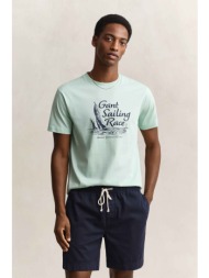 gant ανδρικό t-shirt με graphic print regular fit - 2003425 τυρκουάζ