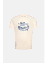 gant ανδρικό t-shirt με graphic print regular fit - 2003444 κρέμ