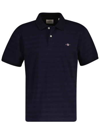 gant ανδρική μπλούζα πόλο textured με ton-sur-ton ριγέ σε προσφορά