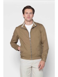 the bostonians ανδρικό bomber jacket regular fit - w2896t23a καφέ ανοιχτό