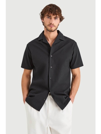 nautica ανδρικό κοντομάνικο πουκάμισο textured με κεντημένο σε προσφορά