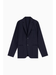 armani exchange ανδρικό σακάκι μονόχρωμο - xm002079af22403 σκούρο μπλε