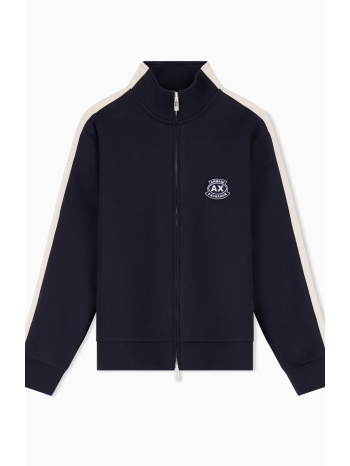 armani exchange ανδρική ζακέτα φούτερ με λογότυπο regular σε προσφορά