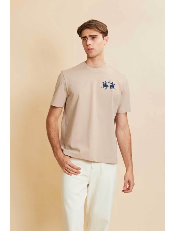 la martina ανδρικό t-shirt με λογότυπο boxy fit `cornell`  σε προσφορά