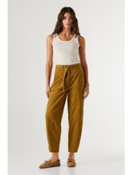 pepe jeans γυναικείο παντελόνι straight fit `alice` - pl2100076 καμηλό