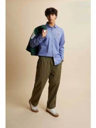 la martina ανδρικό casual παντελόνι poplin straight relaxed fit `camden` - mct001-pp688 χακί