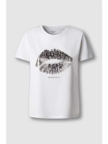 pepe jeans γυναικείο t-shirt με print `bun` - pl5000080 σε προσφορά