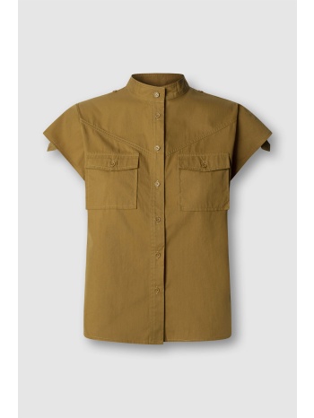 pepe jeans γυναικείο πουκάμισο μονόχρωμο `angy` - pl3051426 σε προσφορά