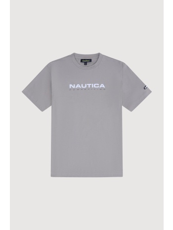 nautica ανδρικό t-shirt με λογότυπο και graphic print στο σε προσφορά