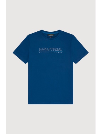 nautica ανδρικό t-shirt με λογότυπο και graphic print στο σε προσφορά