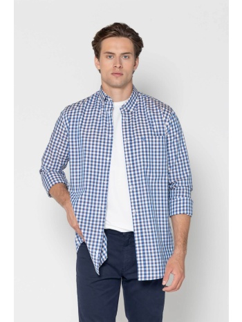 the bostonians ανδρικό πουκάμισο button down με καρό σχέδιο σε προσφορά