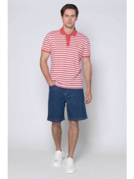 the bostonians ανδρική denim βερμούδα πεντάτσεπη regular fit - ej202658 denim blue σκούρο