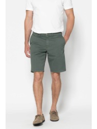 the bostonians ανδρική βερμούδα chino regular fit - en0342026 χακί