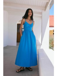 nobody΄s child γυναικείο φόρεμα maxi `paige` - 2614755001 γαλάζιο