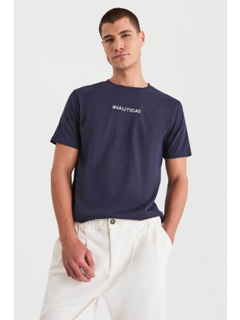 nautica ανδρικό t-shirt με λογότυπο `ramon` - n1v01374 μπλε σε προσφορά