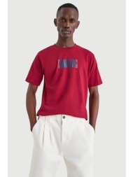nautica ανδρικό t-shirt με graphic print `parett` - n1v04026 κόκκινο indian