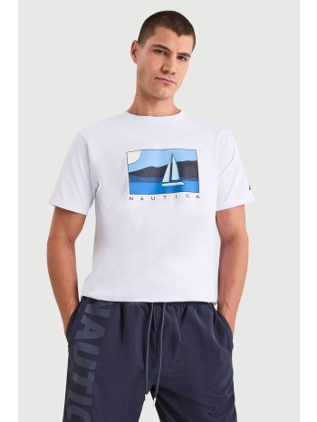 nautica ανδρικό t-shirt με graphic print `tay` - n1v04028 σε προσφορά
