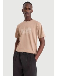 nautica ανδρικό t-shirt με graphic print `sassandra` - n1v04034 μπεζ