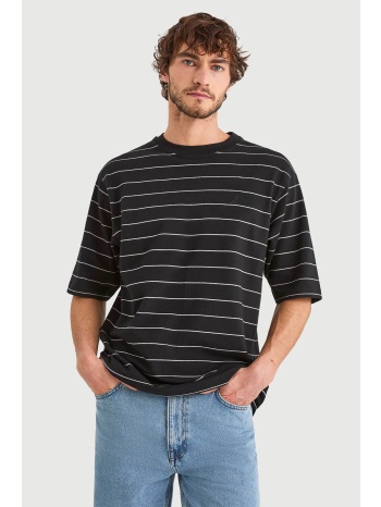 nautica ανδρικό t-shirt με ριγέ σχέδιο και κεντημένο σε προσφορά