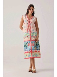 noib γυναικεία midi φούστα `kaia` - kaia skirt/ss26 πολύχρωμο