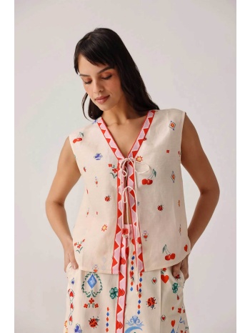 noib γυναικείο τοπ αμάνικο `kaia` - kaia top/ss26 πολύχρωμο σε προσφορά