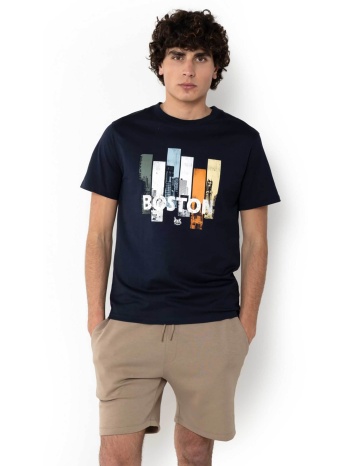 the bostonians ανδρικό t-shirt με raphic print regular fit σε προσφορά