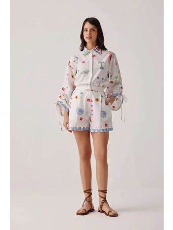 noib γυναικείο σορτς `mia` - mia shorts ecru/ss26 λευκό σε προσφορά
