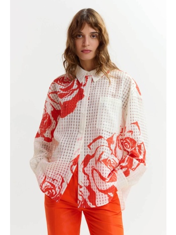 essentiel antwerp γυναικείο πουκάμισο oversized `jorange`  σε προσφορά