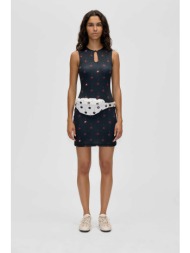 stine goya γυναικείο mini φόρεμα `keyhole cherries` - sg-ss26-d232-2244 μπλε