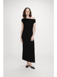 grace & mila γυναικείο midi φόρεμα με off-shoulder σχέδιο `vanity` - vanity/ss26 μαύρο