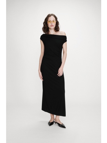 grace & mila γυναικείο midi φόρεμα με off-shoulder σχέδιο σε προσφορά