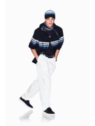 armani exchange ανδρική ζακέτα φούτερ με ριγέ σχέδιο και λογότυπο relaxed fit - xm002243af22544 σκού