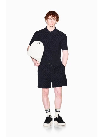 armani exchange ανδρική βερμούδα με all-over logo print σε προσφορά