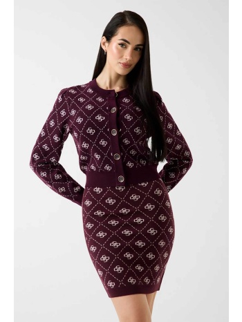 guess γυναικεία ζακέτα με all-over logo print - w4br0dz3jd2 σε προσφορά