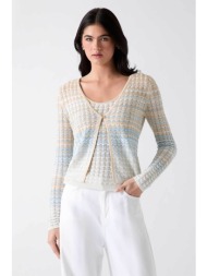 guess γυναικεία πλεκτή ζακέτα ``rosalyn`` - w6gr07z0588 γαλάζιο