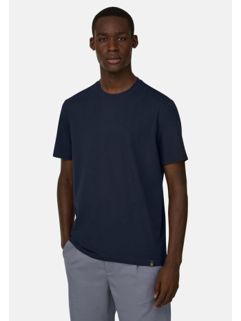 boggi milano ανδρικό t-shirt μονόχρωμο `pima` - bo26p036002