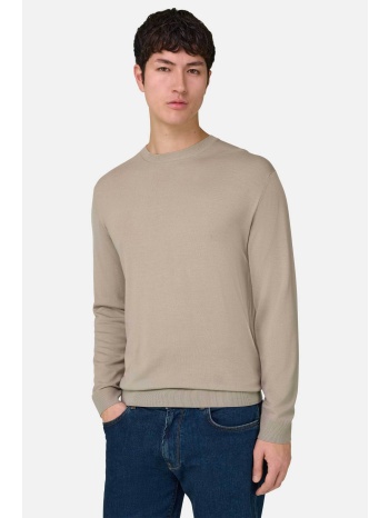 boggi milano ανδρικό πουλόβερ μονόχρωμο regular fit 