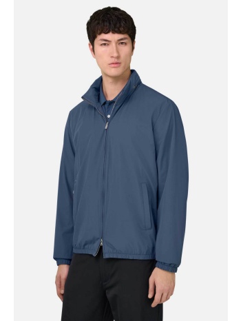 boggi milano ανδρικό bomber jacket μονόχρωμο regular fit 