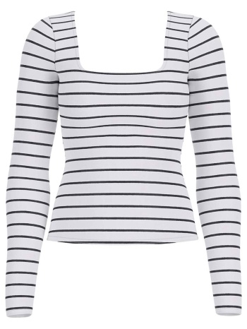 guess γυναικεία μπλούζα με ριγέ σχέδιο slim fit  σε προσφορά