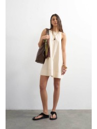 topshop γυναικείο mini φόρεμα `mary` - 31001697 εκρού