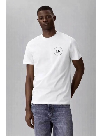 calvin klein jeans ανδρικό t-shirt μονόχρωμο με λογότυπο σε προσφορά