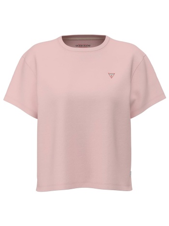 guess γυναικείο t-shirt και τριγωνικό λογότυπο βοxy fit  σε προσφορά