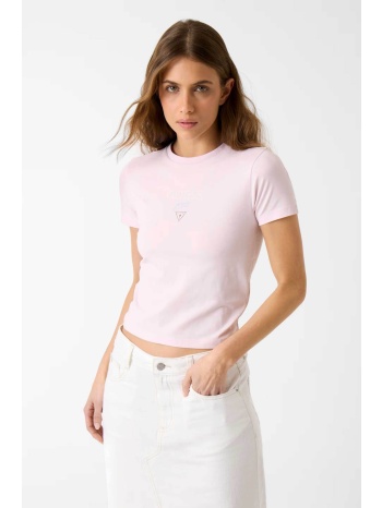 guess γυναικείο t-shirt με λογότυπο slim fit - w6ri15j1314